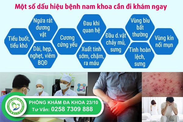 các bệnh nam khoa cần đi thăm khám ngay