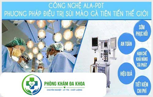 hỗ trợ điều trị sùi mào gà bằng phương pháp ALA-PDT
