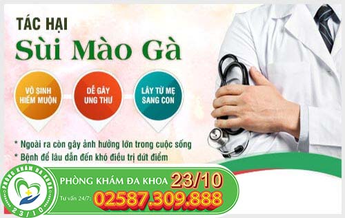 Tác hại khôn lường khi bị sùi mào gà Tác hại khôn lường khi bị sùi mào gà